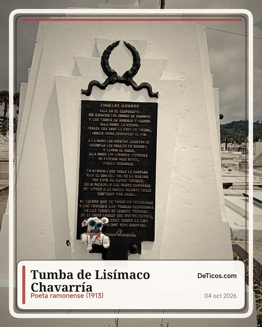 Tumba de Lisímaco Chavarría