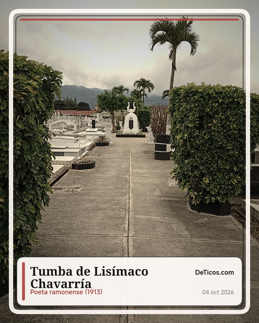 Tumba de Lisímaco Chavarría