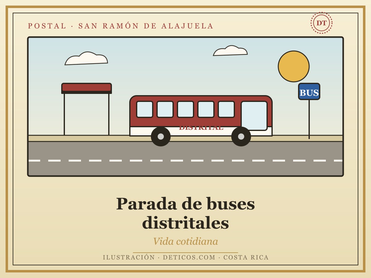 Parada de buses distritales